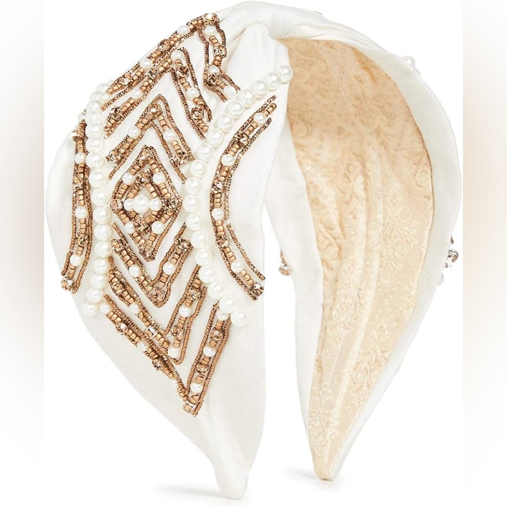 Namjosh ivory decorated headband